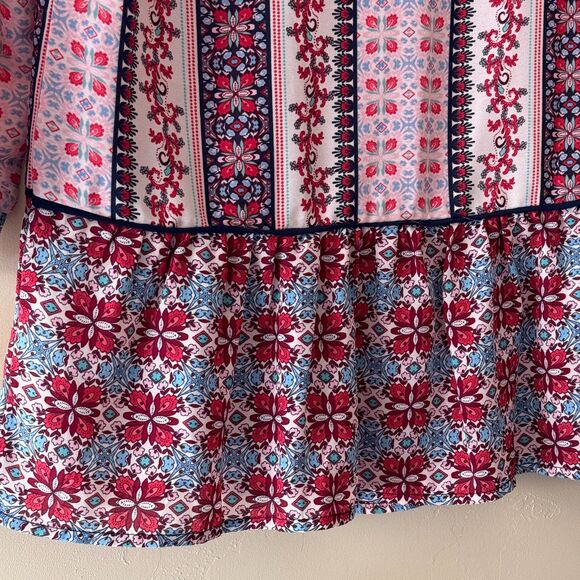 NY Collection Petite Blouse Women Floral Paisley Boho size Petite XS - Picture 10 of 11